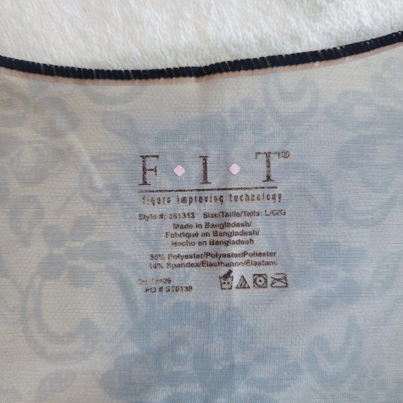 Sexy Chemise Slip Dress, Lace Pattern Shapewear Lingerie, Size L/M - Picture 6 of 9